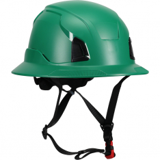 PIP 280-HP1491RM-FB-04, Traverse, Safety Helmets, Dark Green, OS, Full Brim, Non, Vented, Industrial